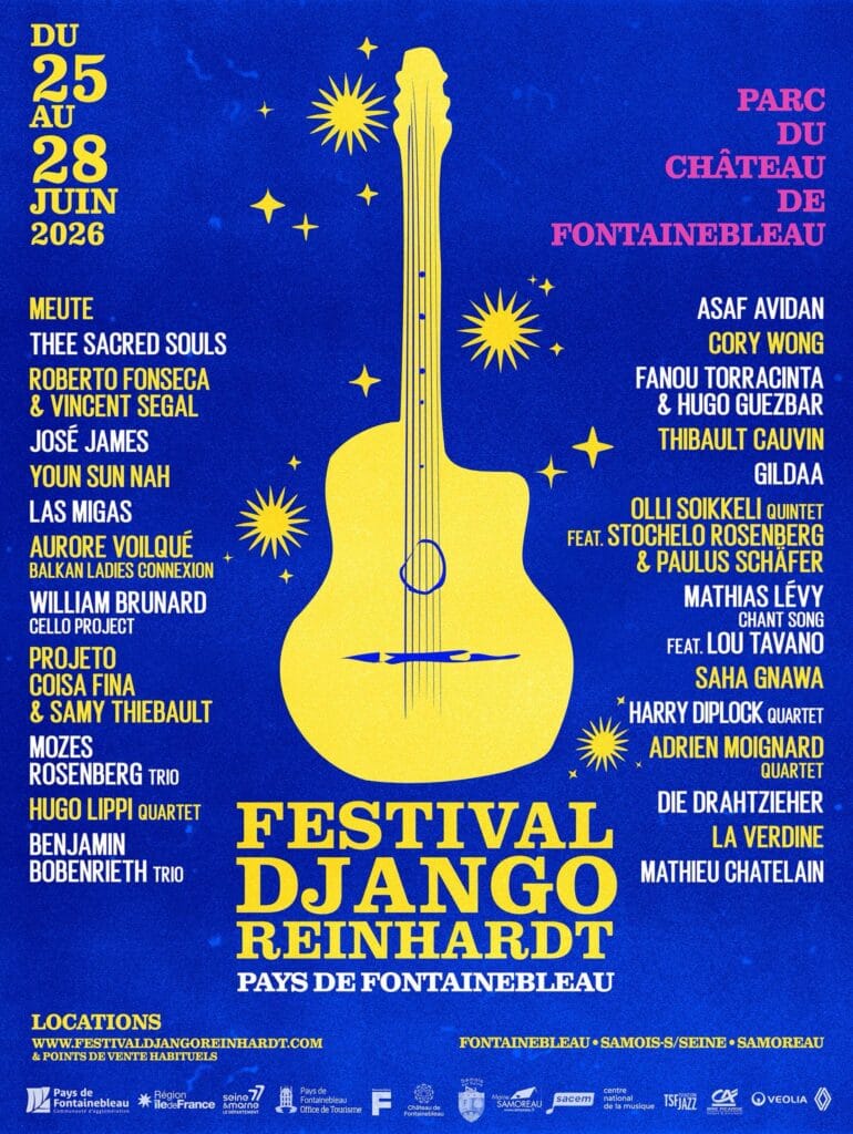 Festival Django Reinhardt 2026 au Château de Fontainebleau, jazz manouche en plein air