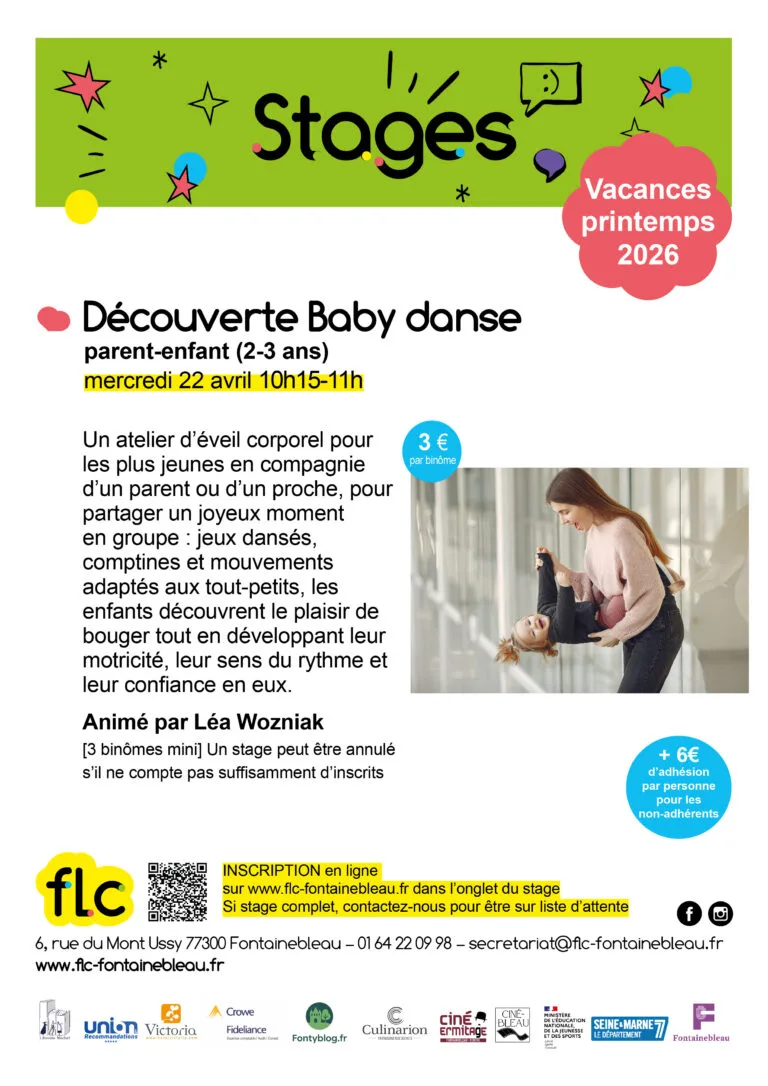 FLC Workshop Baby Dance Entdeckung Eltern-Kind - Fontainebleau 22. April 2026