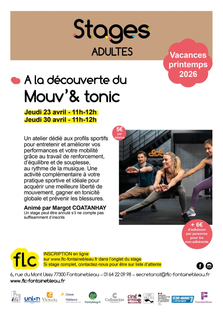 FLC-Lehrgang Mouv et tonic - Fontainebleau 23. und 30. April 2026