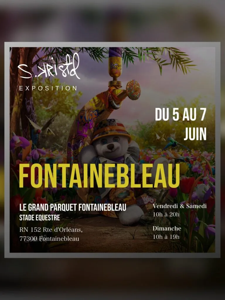 Affiche de l'exposition Stéphane Kristol au Grand Parquet de Fontainebleau, 5 au 7 juin 2026