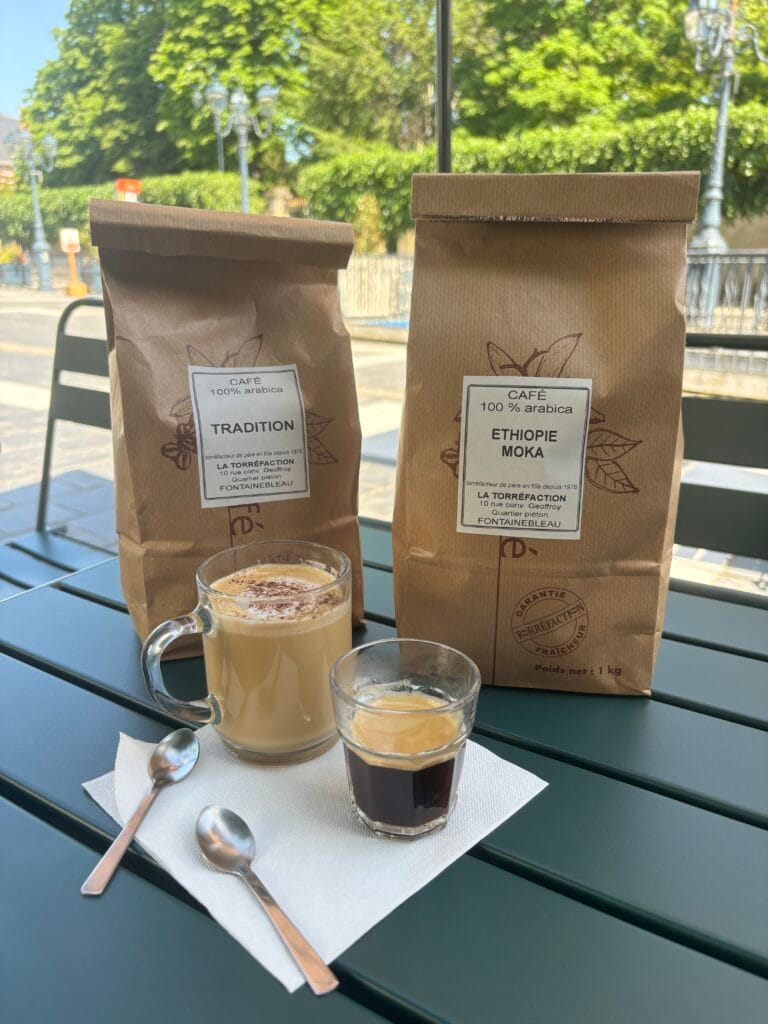 Tradition Arabica and Ethiopia Moka coffees from La Torréfaction Fontainebleau