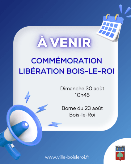 Commémoration de la libération du 23 août 1944 à Bois-le-Roi