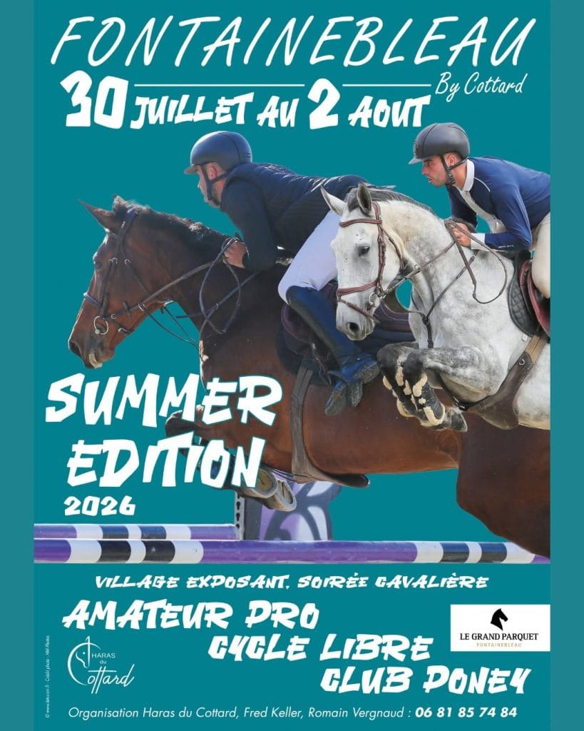Affiche Fontainebleau by Cottard Summer Edition au Grand Parquet, 30 juillet au 2 août 2026