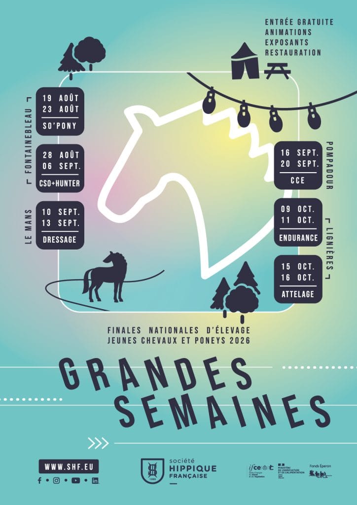 Affiche de la Grande Semaine de l'élevage 2026 au Grand Parquet de Fontainebleau
