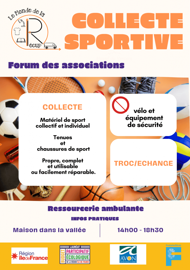 Affiche du Forum des associations Fontainebleau-Avon 2026 à la Maison dans la Vallée le 5 septembre