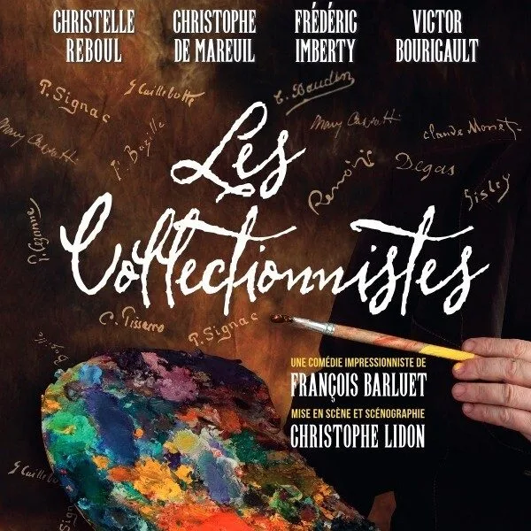 Poster for the play *Les Collectionnistes* at the Fontainebleau Municipal Theatre, 10 October 2026
