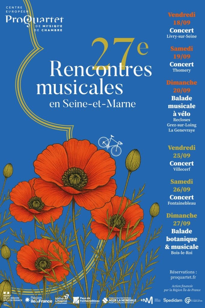 Affiche des 27e Rencontres musicales en Seine-et-Marne, ProQuartet 2026