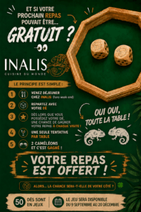 Affiche du jeu du dé chez Inalis