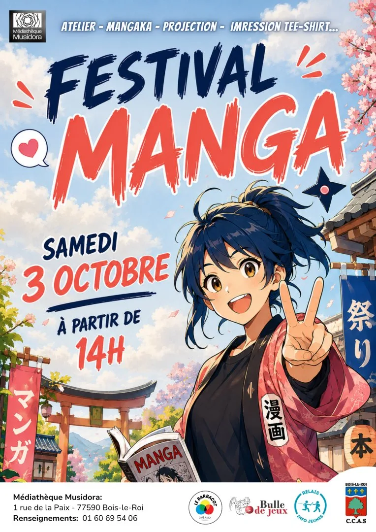 Manga Festival 2026 at the Musidora Media Centre in Bois-le-Roi (2 and 3 October)