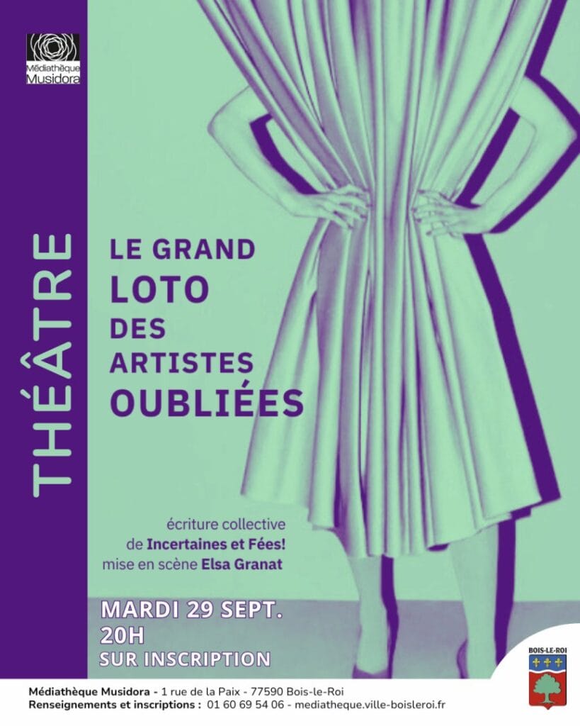 Le grand loto des artistes oubliées à la médiathèque Musidora de Bois-le-Roi
