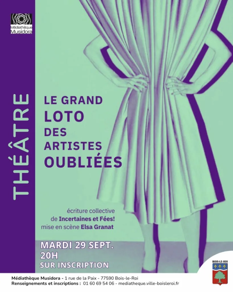 Le grand loto des artistes oubliées à la médiathèque Musidora de Bois-le-Roi
