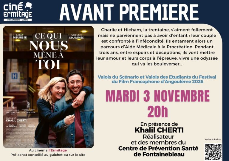 Avant-première Ce qui nous mène à toi de Khalil Cherti au cinéma l’Ermitage, 3 novembre 2026