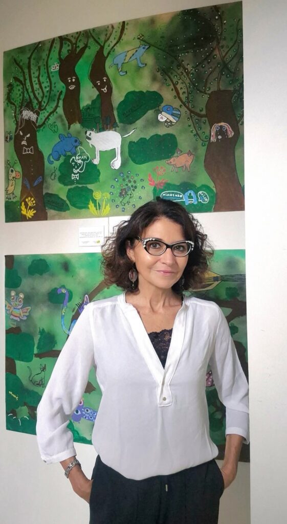 Giovanna Possamai, directrice de FLC, dans les locaux de la rue du Mont Ussy à Fontainebleau