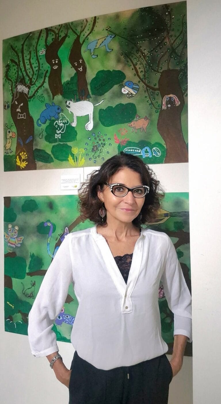 Giovanna Possamai, directrice de FLC, dans les locaux de la rue du Mont Ussy à Fontainebleau