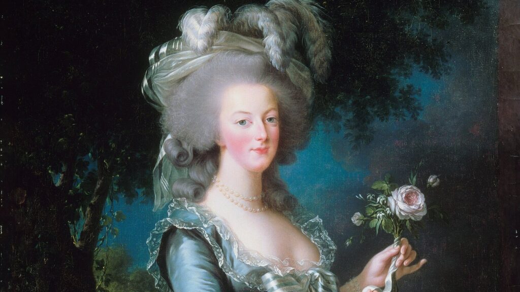 Marie-Antoinette à la rose, portrait peint par Élisabeth Vigée Le Brun en 1783