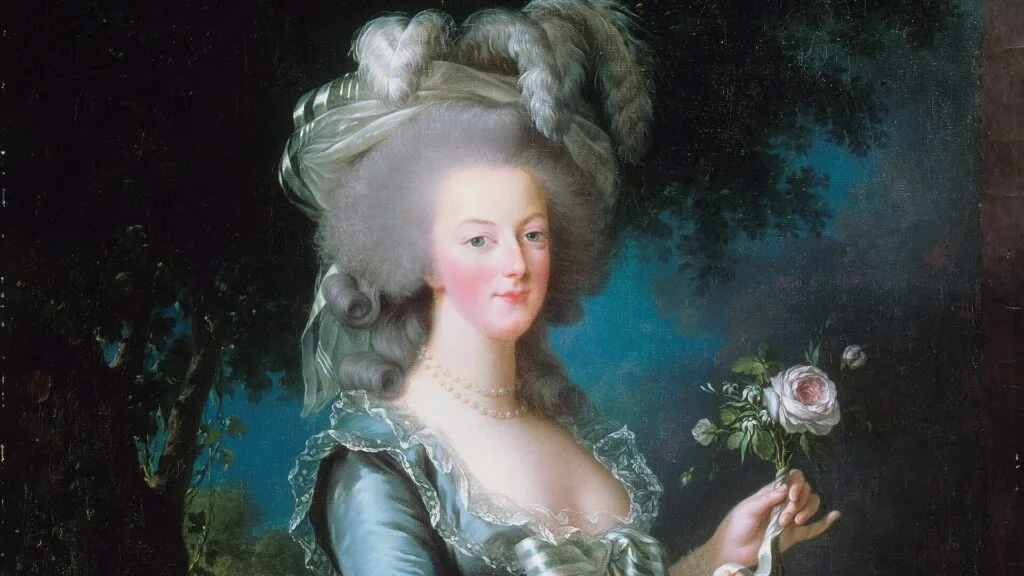 Marie-Antoinette à la rose, portrait peint par Élisabeth Vigée Le Brun en 1783